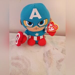 Ty Captain America Beanie Baby